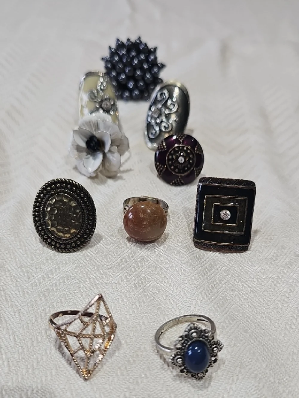 10 Rings LOT -  Adjustable - Picture 3 of 12
